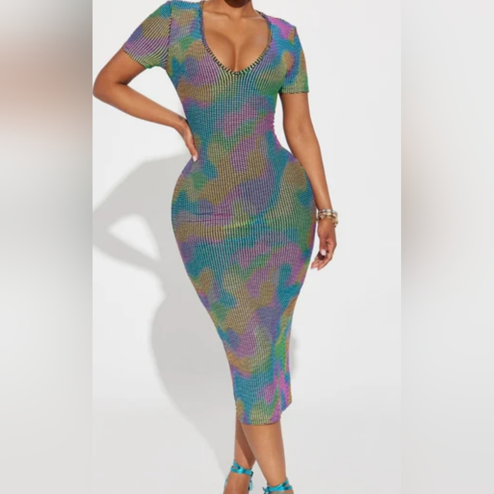 Fashion Nova Illusion Maxi Dress